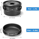 Portable Pot Pan Cup Teaport Set