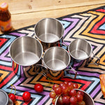 4PCS Stainless Cups  Cookware Equipment Accessory