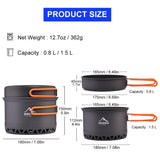 Widesea Camping 1.3L 2.3L Cookware Set