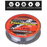 200m100% Nylon Transparent Fluorocarbon Fishing Tackle