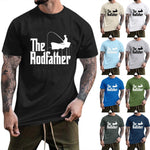 Summer Casual Fishing Male Print T Shirt