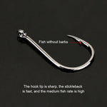 Fishing Hooks Set High Carbon Steel Sharp