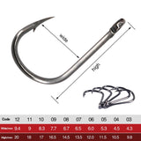 Fishing Hooks Set High Carbon Steel Sharp