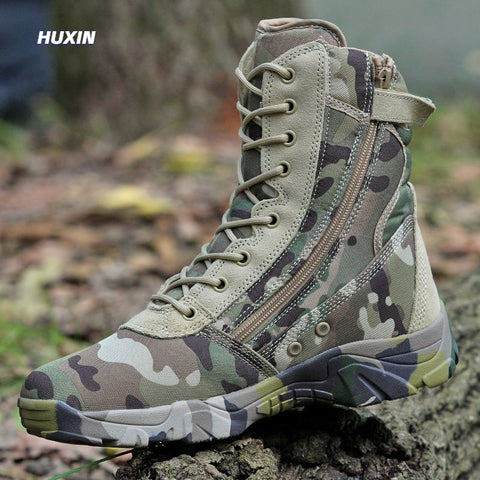 Tactical Camouflage High-top boots