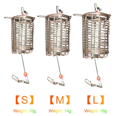 5Pcs Fishing Feeder Cage Trap Basket