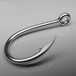 Fishing Hooks Set Carbon Steel Single Circle