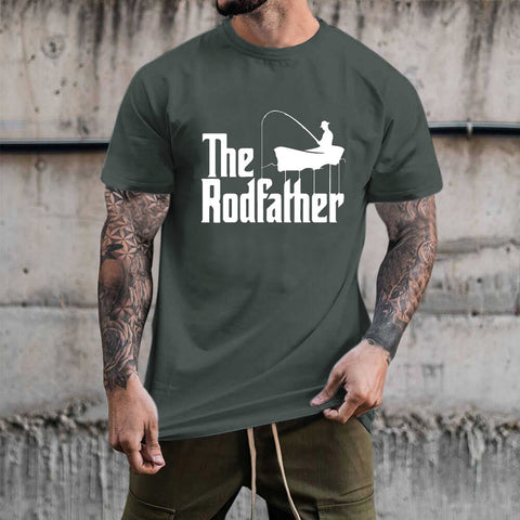 Summer Casual Fishing Male Print T Shirt