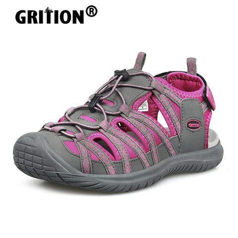 GRITION Women Hiking Sandals Non-Slip Trekking Sandals