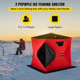 Ice Fishing Tent Waterproof Pop-up 2-Person Carrying Bag