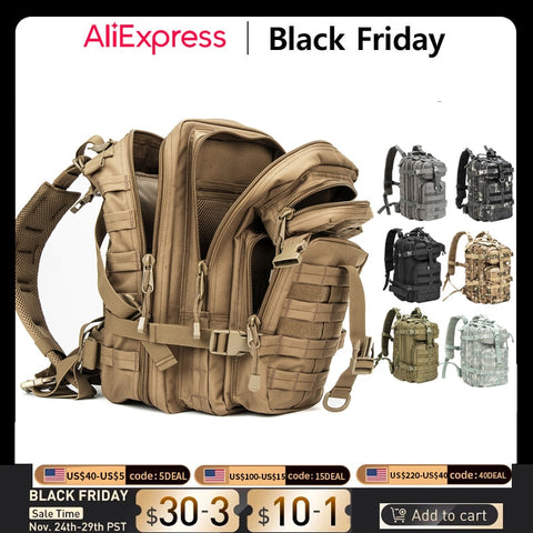 Army Military Tactical Backpack 1000D Polyester